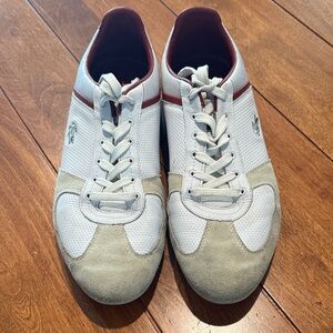Lacoste White and Tan Sneakers size 12
